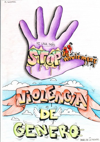 Cartel contra la violencia de género