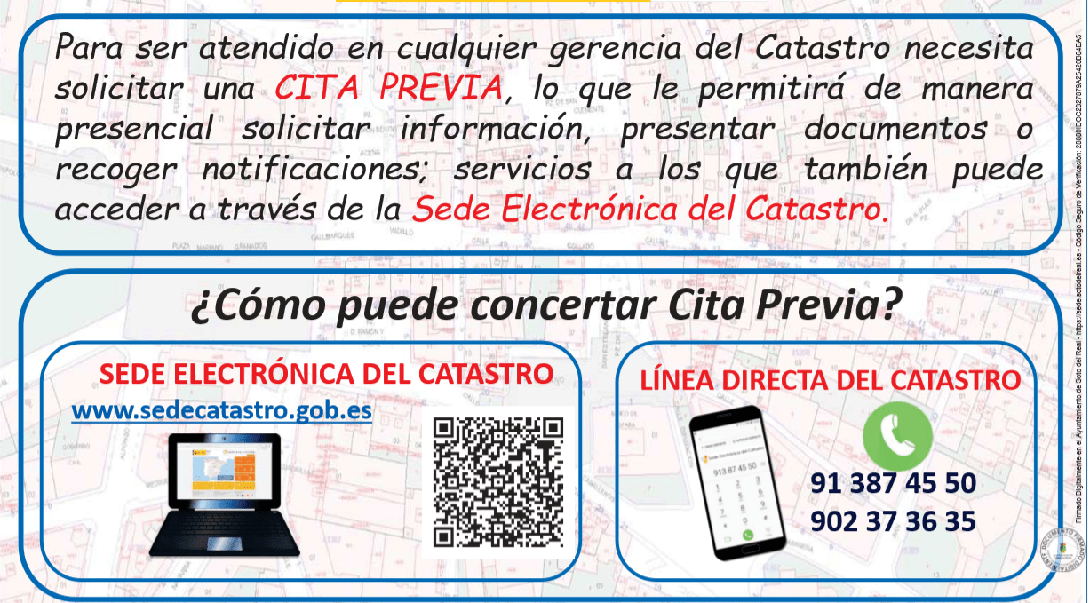 sede electronica catastro-cita previa - Ayuntamiento - Soto del Real